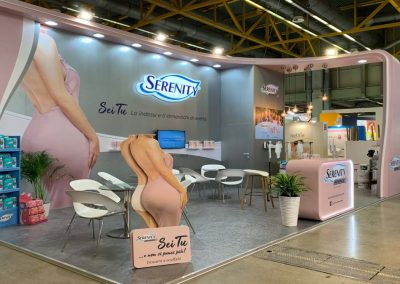 Serentity Care allestimento e stoccaggio stand