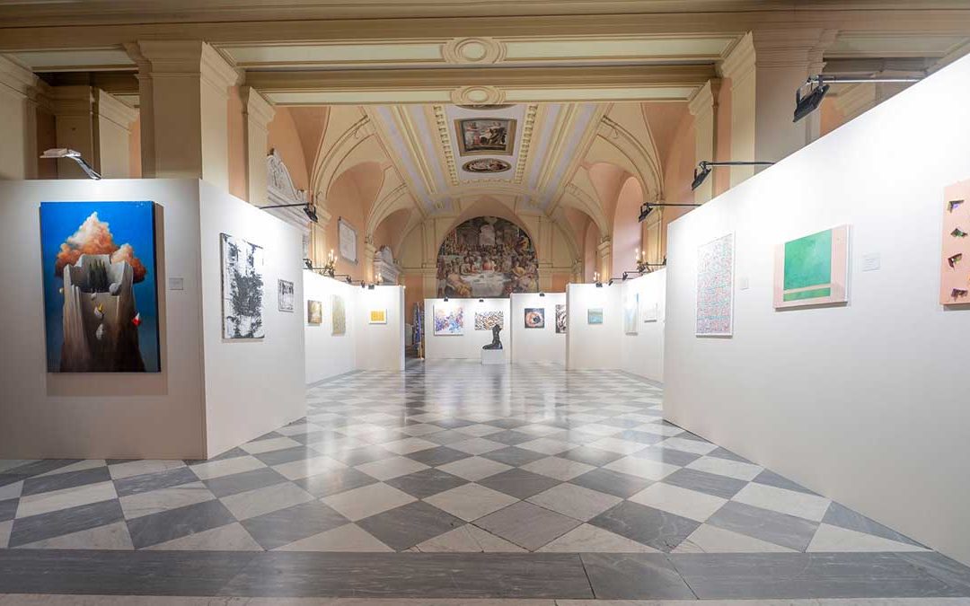 Allestimento mostra Triennale d’arte Roma