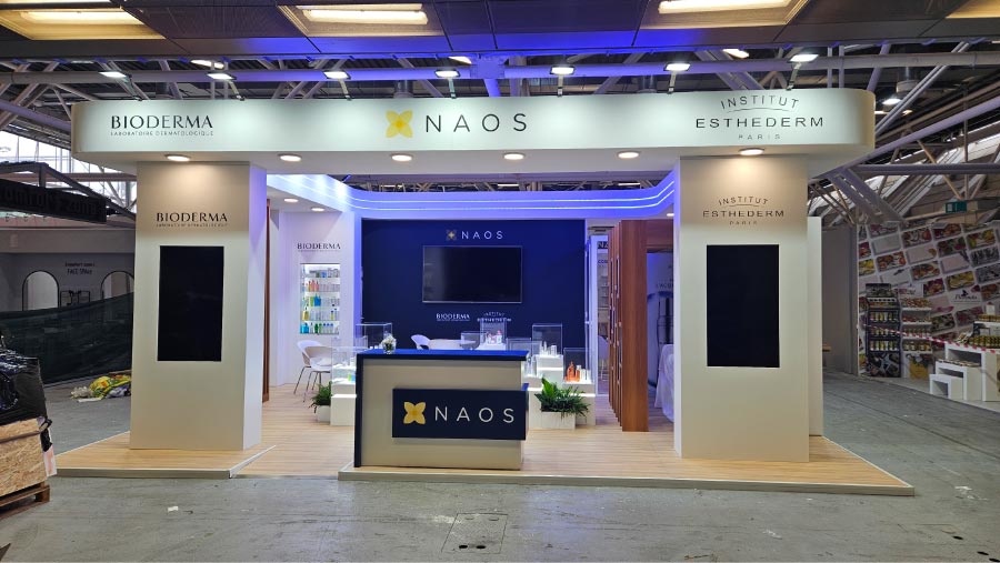 Allestimenti personalizzati per il Cosmofarma